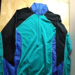 Vintage Performance Color Block Cycling Jersey